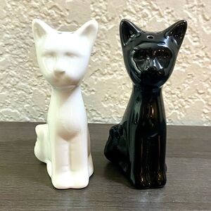 Black and White Salt & Pepper Shakers Like New